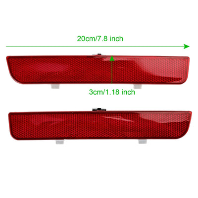 2x Feu Stop Réflecteur Pare-chocs Arrière Rouge Range Rover L322 - vue arrière - Becquet Voiture