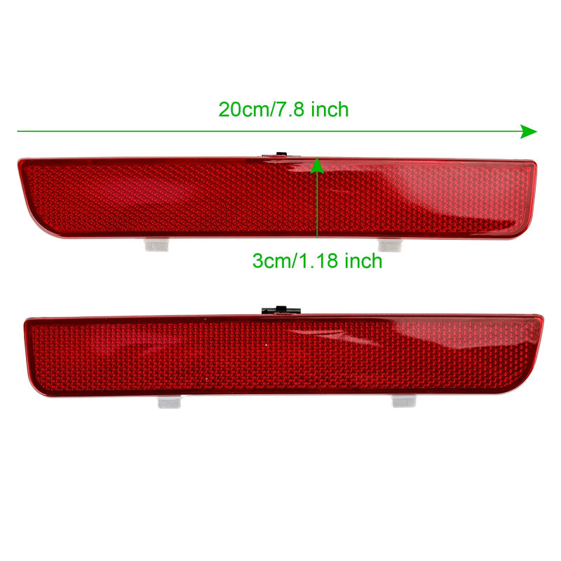 2x Feu Stop Réflecteur Pare-chocs Arrière Rouge Range Rover L322 - vue arrière - Becquet Voiture
