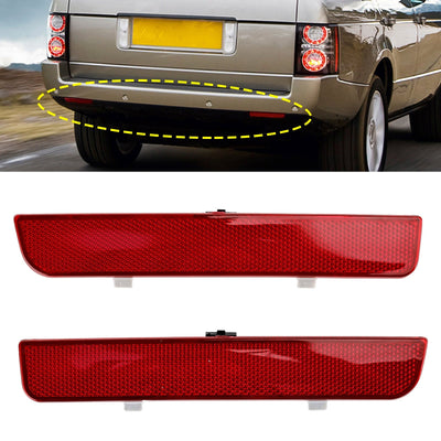2x Feu Stop Réflecteur Pare-chocs Arrière Rouge Range Rover L322 - vue de profil - Becquet Voiture