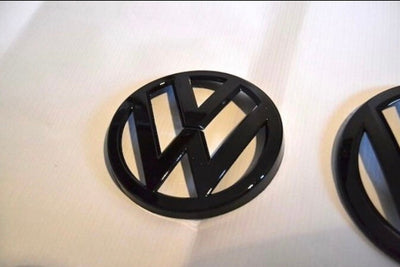 2x Insignes Volkswagen Golf 7 VII Noir Brillant ABS - vue arrière - Becquet Voiture