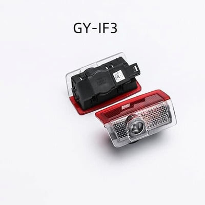 2x Lampes LED Projecteur Logo Infiniti pour Portes de Voiture - vue de profil 2 - Becquet Voiture