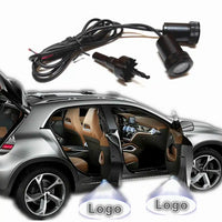2X LED Haute Définition Pour Projecteur Porte Voiture Personnalisé Photo - vue de profil - Becquet Voiture