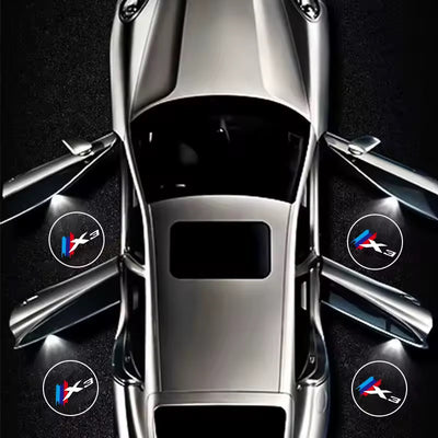 2x LED Porte BMW X1 X2 X3 X4 X5 X6 X7 Logo Projecteur Lumière - vue arrière - Becquet Voiture