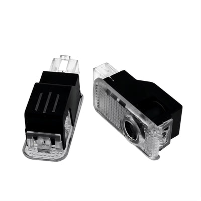 2x LEDs de Portes Audi Logo Quattro Sport - packshot studio - Becquet Voiture