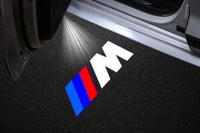 2x LEDs de Portes BMW M Logo Projecteur Lumière - vue de face - Becquet Voiture