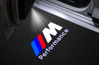 2x LEDs de Portes BMW M Performance Logo Lumineux - vue de profil - Becquet Voiture