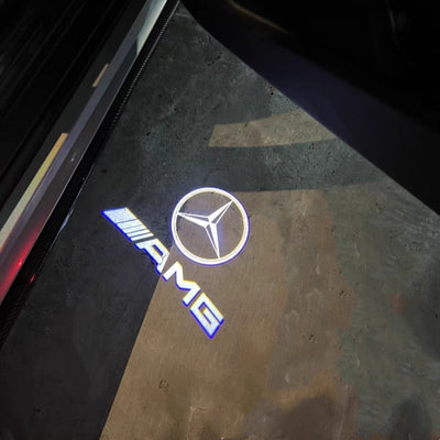 2x LEDs de Portes Mercedes AMG Logo - vue arrière - Becquet Voiture
