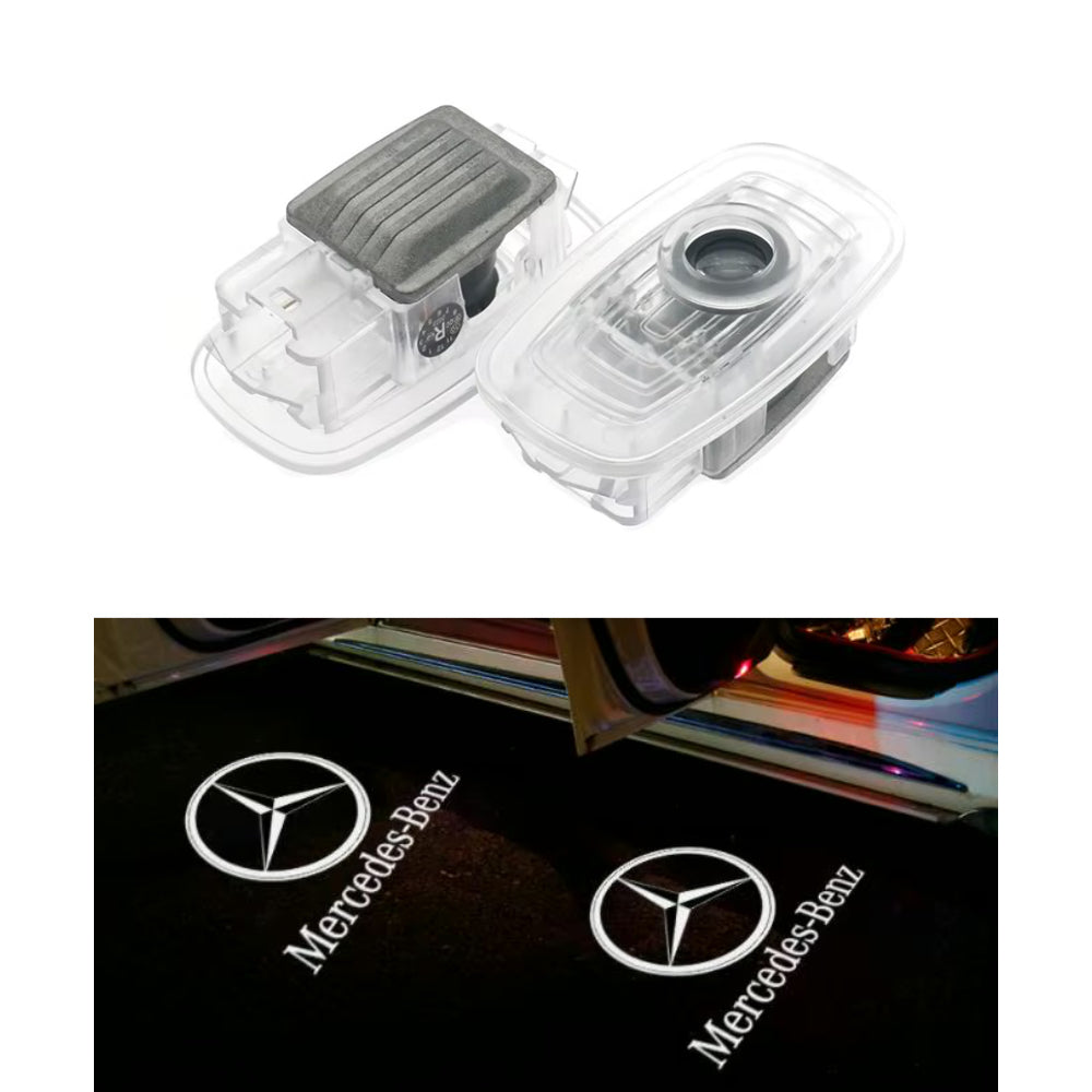 2x LEDs de Portes Mercedes Benz CLA, CLS, E Coupé - vue de face - Becquet Voiture