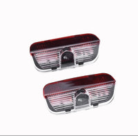 2x LEDs De Portes Vw Scirocco Logo Lumineux - vue de face - Becquet Voiture