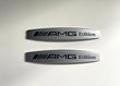 2x Logos Ailes Mercedes AMG Edition Alu Chromé