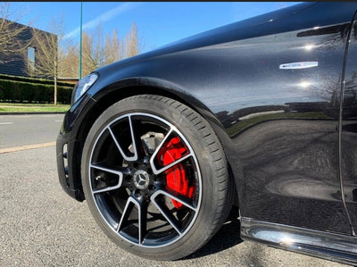 2x Logos Ailes Mercedes AMG Edition Alu Chromé - vue de profil - Becquet Voiture
