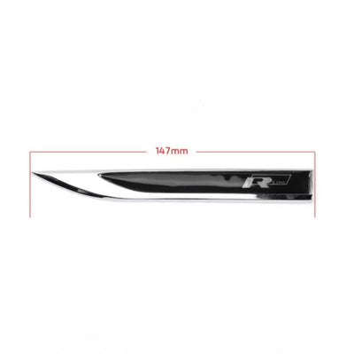 2x Logos Ailes Volkswagen R-Line 147mm - vue arrière - Becquet Voiture