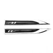 2x Logos Ailes Volkswagen R-Line 147mm