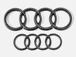 2x Logos Audi Carbone A1, A3, A4 A5
