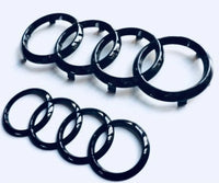 2x Logos Audi Noir Brillant A3 8Y 2020+ - vue arrière - Becquet Voiture