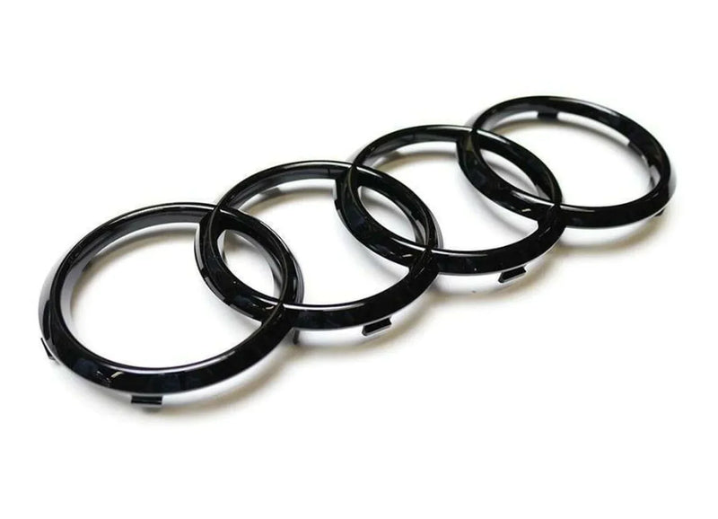 2x Logos Audi Noir Brillant A6 C7 2011-2018 Emblèmes - vue arrière - Becquet Voiture