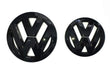 2x Logos Noir Brillant VW Polo 2009-2013