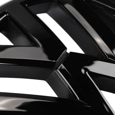 2x Logos VW Jetta MK6 VI Noir Brillant (11-14) - vue de profil - Becquet Voiture