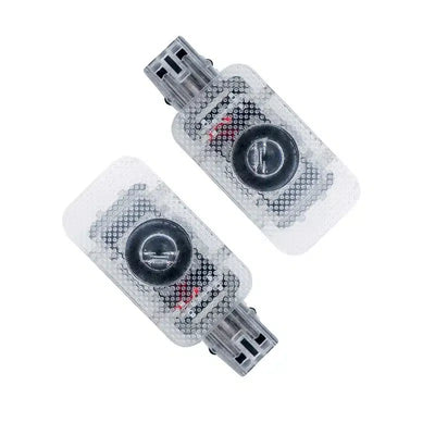 2X Lumières LED pour Portes Volvo Projection Logo Haute Définition - packshot studio - Becquet Voiture