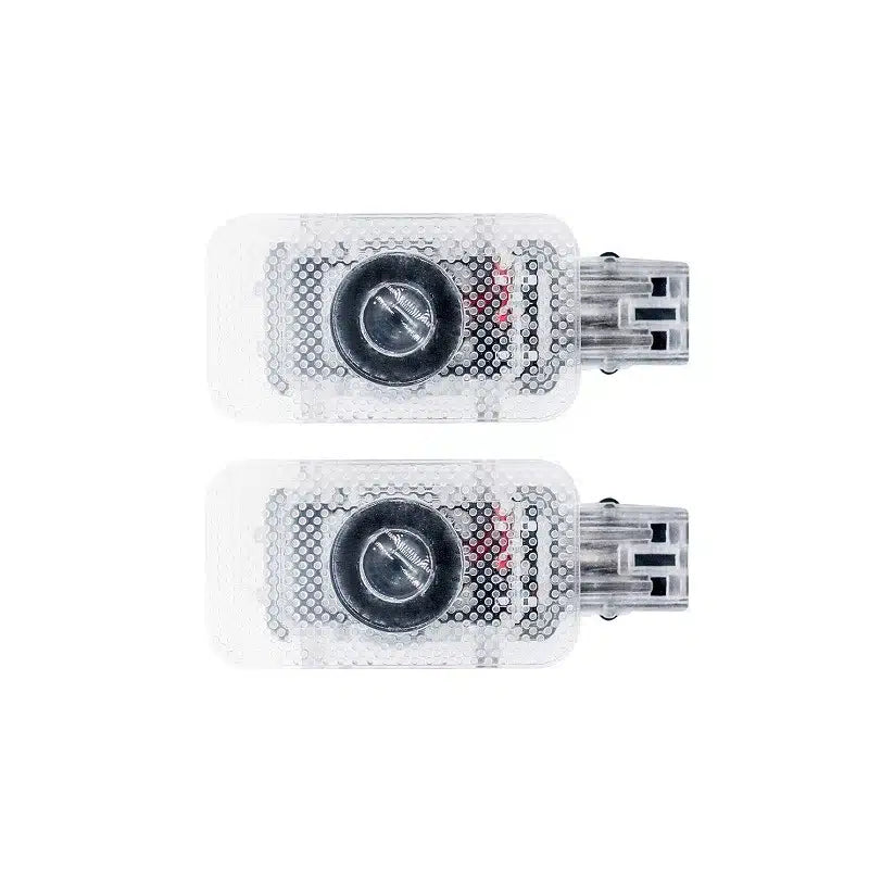 2X Lumières LED pour Portes Volvo Projection Logo Haute Définition - vue de trois-quarts - Becquet Voiture