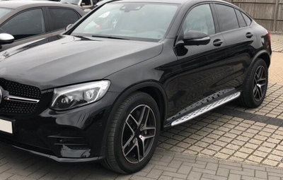 2x Marches Pieds Mercedes GLC X253 C253 Aluminium 2015-2018 - vue arrière - Becquet Voiture