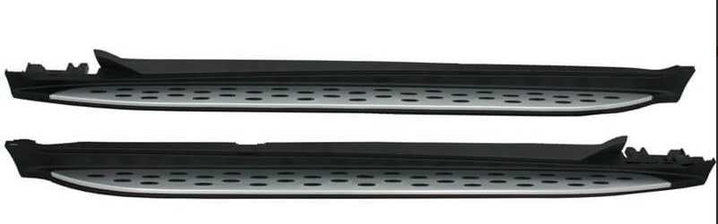 2x Marches Pieds Mercedes GLC X253 C253 Aluminium 2015-2018 - vue de face - Becquet Voiture