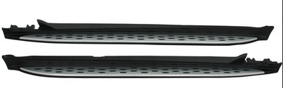 2x Marches Pieds Mercedes GLC X253 C253 Aluminium 2015-2018 - vue de face - Becquet Voiture