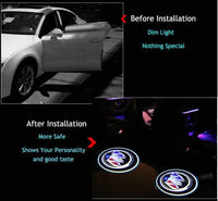 2x Projecteurs de Porte LED sans fil pour Buick projetés - vue de profil - Becquet Voiture
