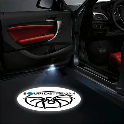 2X Projecteurs de Portes de Voiture LED Marvel Spiderman - vue de profil - Becquet Voiture