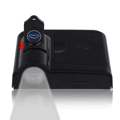 2x Projecteurs LED de Portière Logo Nissan Sans Fil – 2 Pièces - vue de trois-quarts - Becquet Voiture