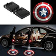 2X Projecteurs LED Porte de Voiture Captain America - Logo