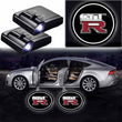 2X Projecteurs LED Sans Fil pour Portes Nissan GTR Logo