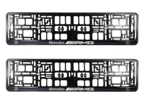 2x Mercedes-AMG License Plate Holders - fitted on vehicle - Becquet Voiture