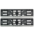 2x Supports de Plaque Mercedes Gris