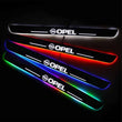 Seuils de porte LED Opel sans fil 7 couleurs changeantes