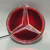 Étoile logo mercedes led rouge calandre