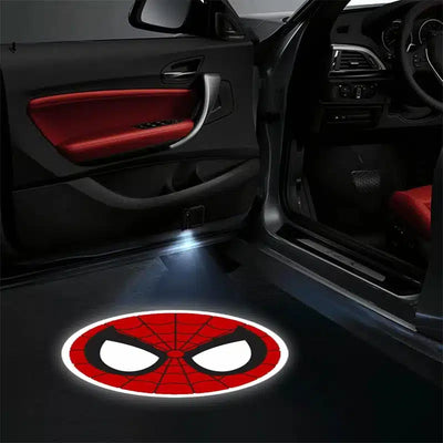 Projecteurs de porte LED Spiderman logo noir - 2 pièces voiture - vue 2
