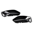 Grille Antibrouillard Audi A6 C8 2019-2023 ABS Noir 2 Pièces