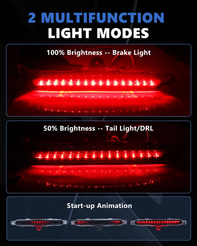 3ème Feu Stop LED Ford Mustang 2010-2014 - vue arrière - Becquet Voiture