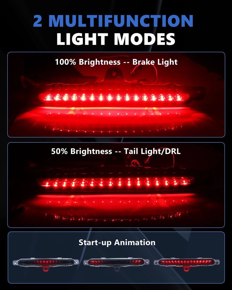 3ème Feu Stop LED Ford Mustang 2010-2014 - vue arrière - Becquet Voiture