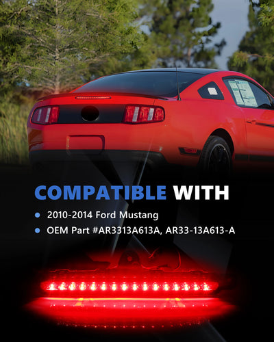3ème Feu Stop LED Ford Mustang 2010-2014 - vue de profil - Becquet Voiture