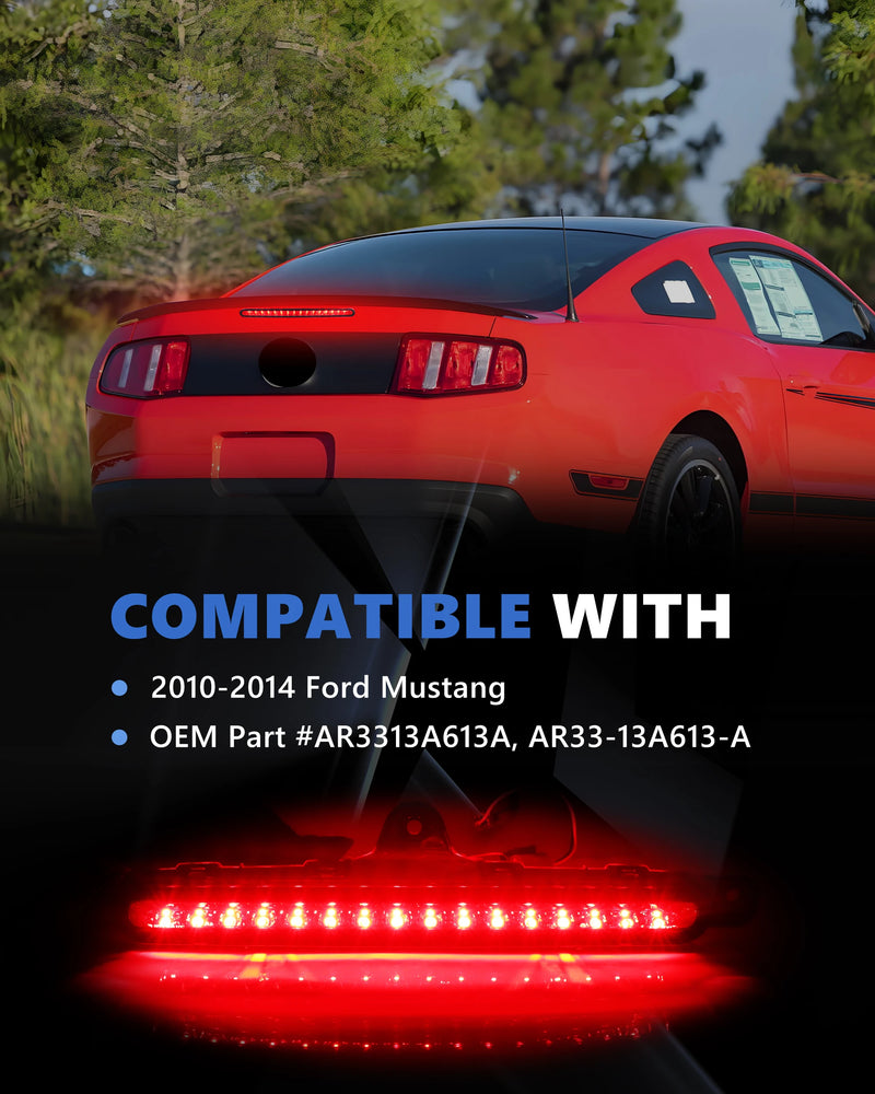 3ème Feu Stop LED Ford Mustang 2010-2014 - vue de profil - Becquet Voiture