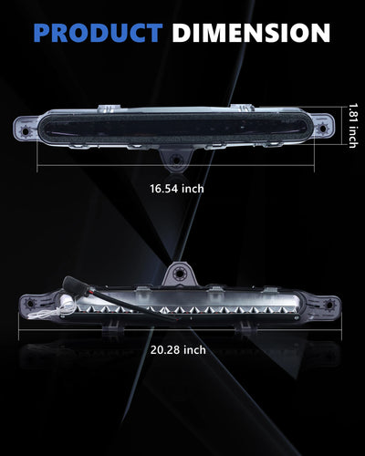 3ème Feu Stop LED Ford Mustang 2010-2014 - vue de trois-quarts - Becquet Voiture