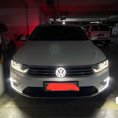 Emblème Calandre VW Lumineux LED Étanche 120-155mm 4