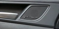 4x Autocollant Haut parleur Volkswagen Alliage Aluminium - vue de face - Becquet Voiture