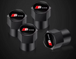 4x Bouchons de Valve Audi S-line Noir