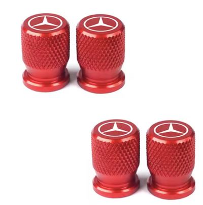 4x Bouchons de Valve Mercedes - vue de profil - Becquet Voiture