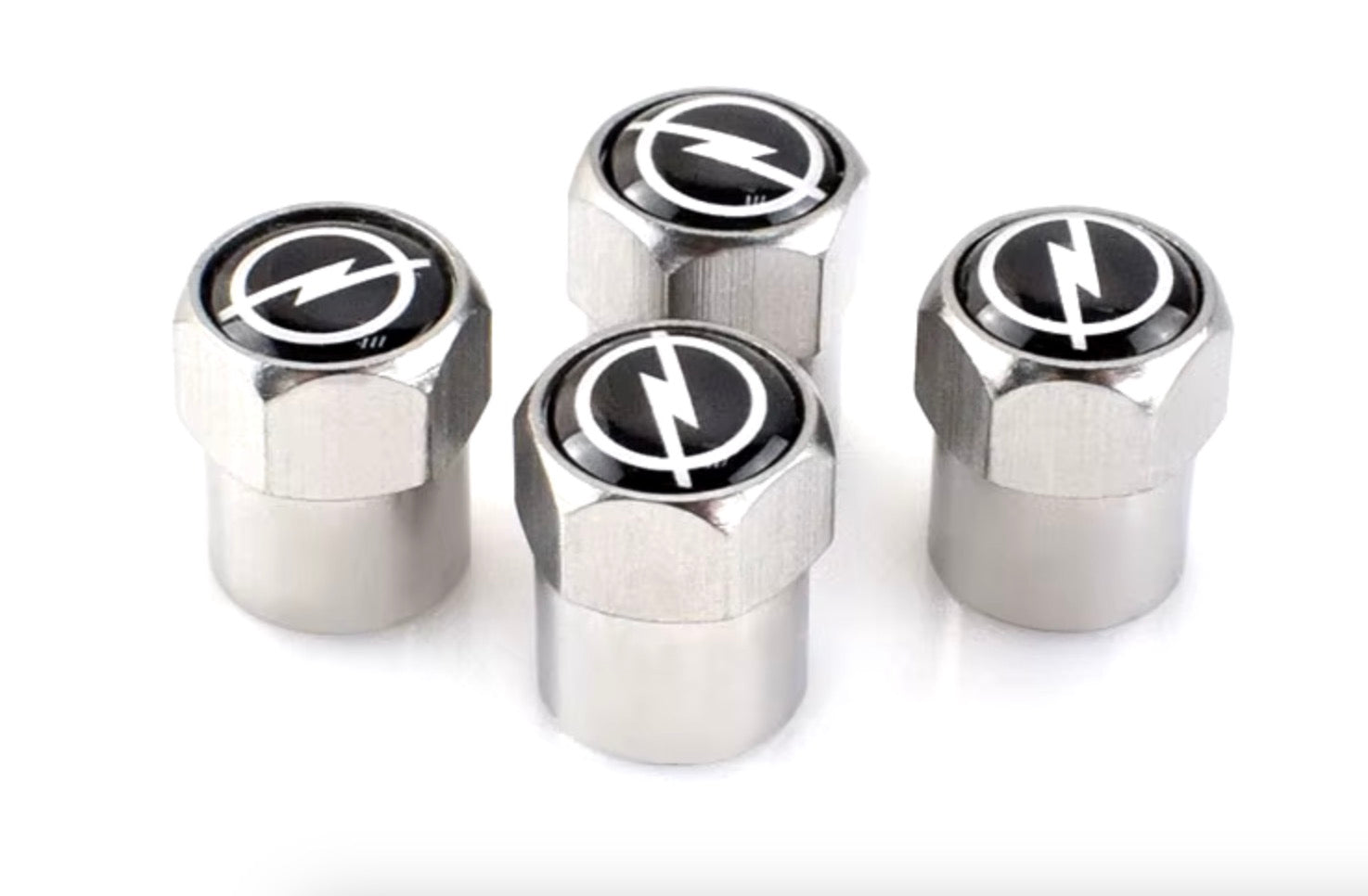4x Bouchons de Valve Opel - vue de face - Becquet Voiture