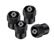4x Bouchons de Valve Renault Noir