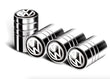 4x Bouchons de Valve VW Aluminium